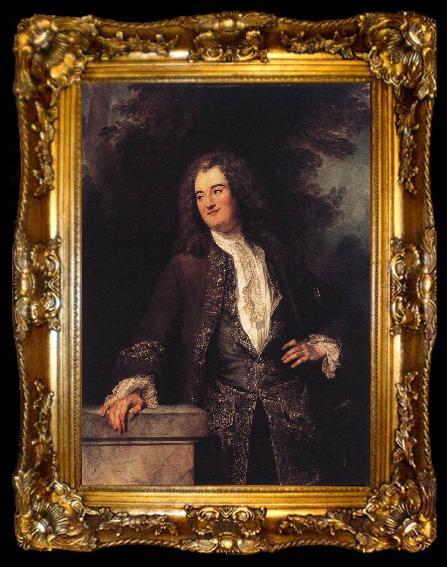 framed  WATTEAU, Antoine Portrait of a Gentleman1, ta009-2